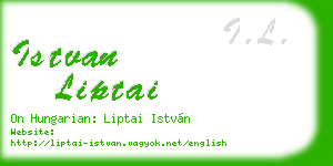 istvan liptai business card