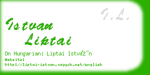 istvan liptai business card